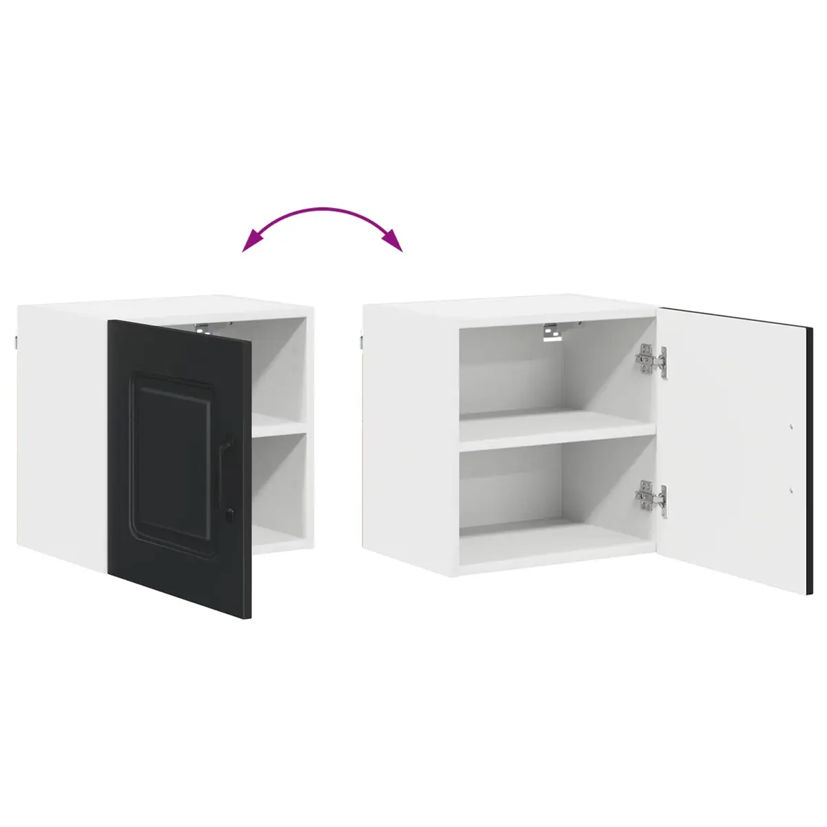Black Kitchen Storage Cabinet for Dishwashers 40 x 31 x 40 cm