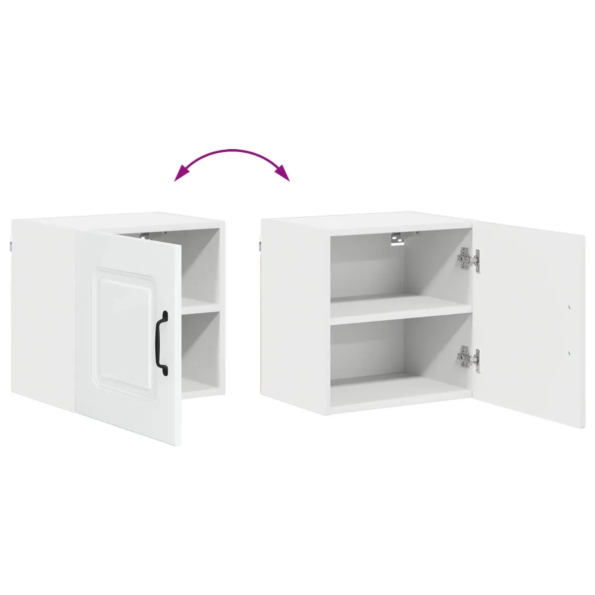 High Gloss White Kitchen Storage Cabinet 40x31x40cm