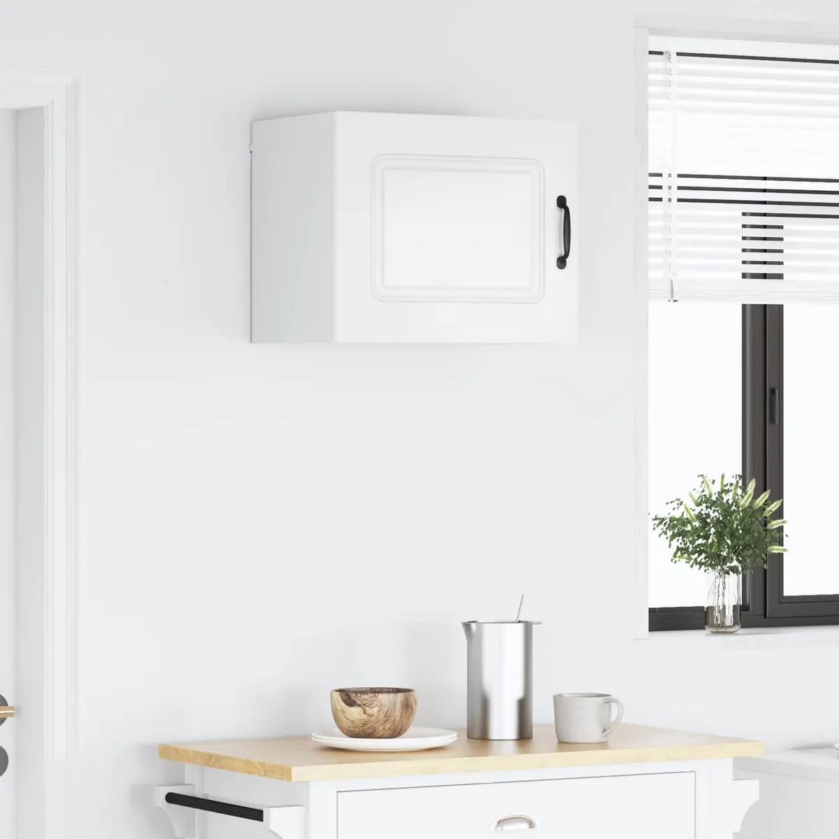 White Engineered Wood Kitchen Cabinet for Dishwashers