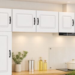 Modern White Dishwasher Panel Kitchen Cabinet Storage Unit