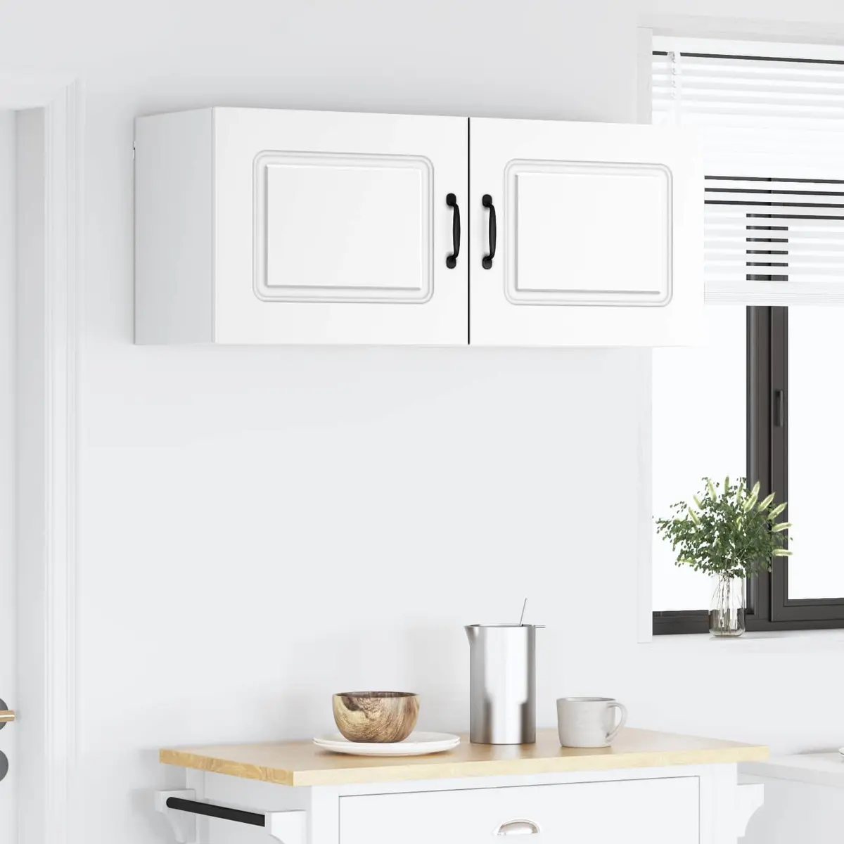 White Dishwasher Panel Kitchen Cabinet Storage Unit