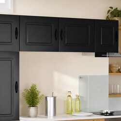 Inviting Black Kitchen Cabinet for Organized Spaces