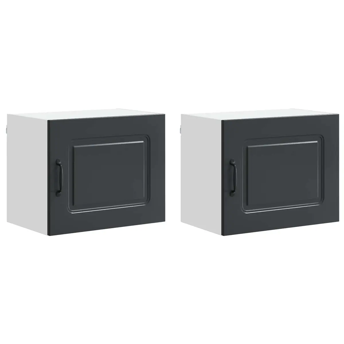 Black Kitchen Dishwasher Panel Cabinet Storage Cupboard Organizer 50x31x40cm