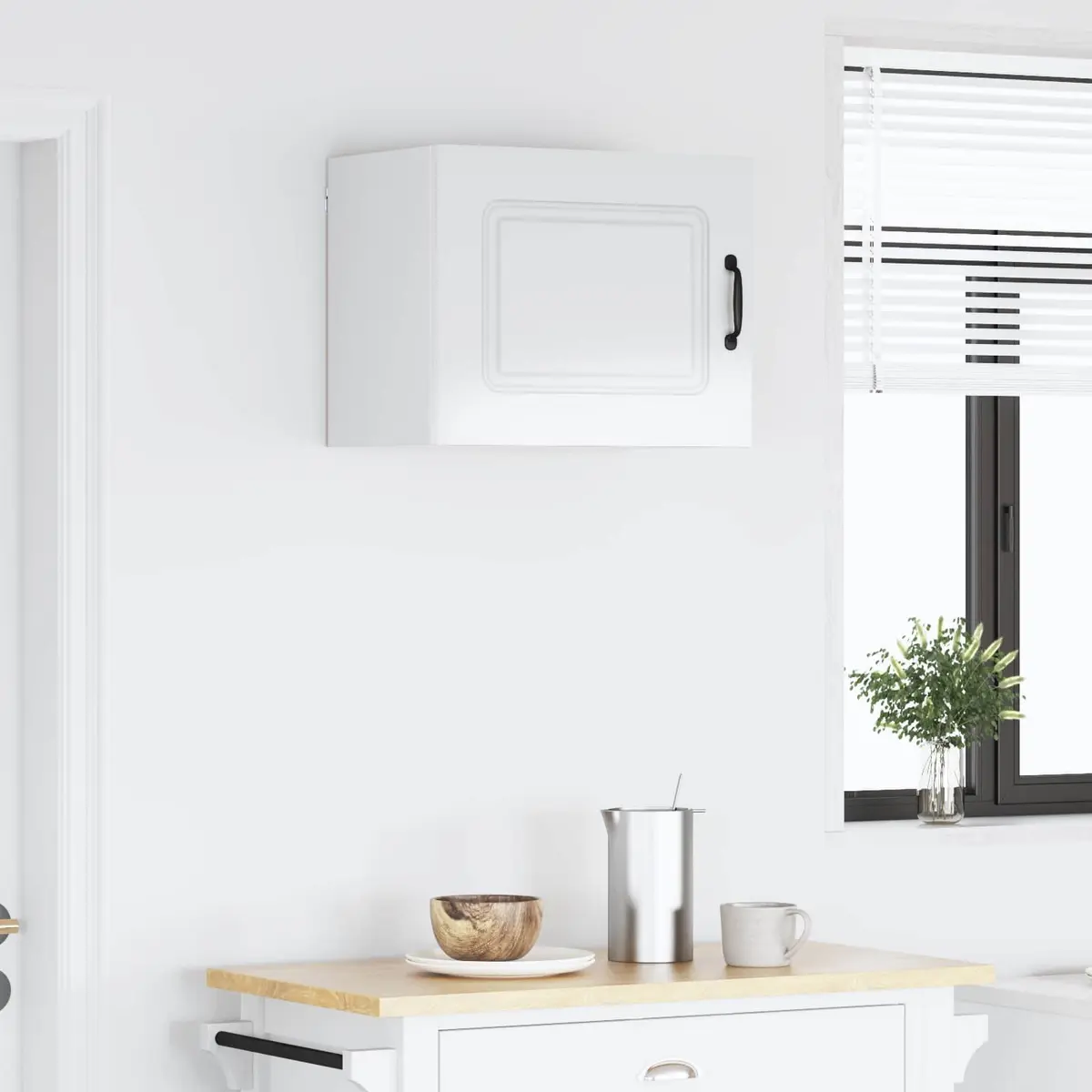 High Gloss White Dishwasher Panel Kitchen Cabinet 50 x 31 x 40 cm
