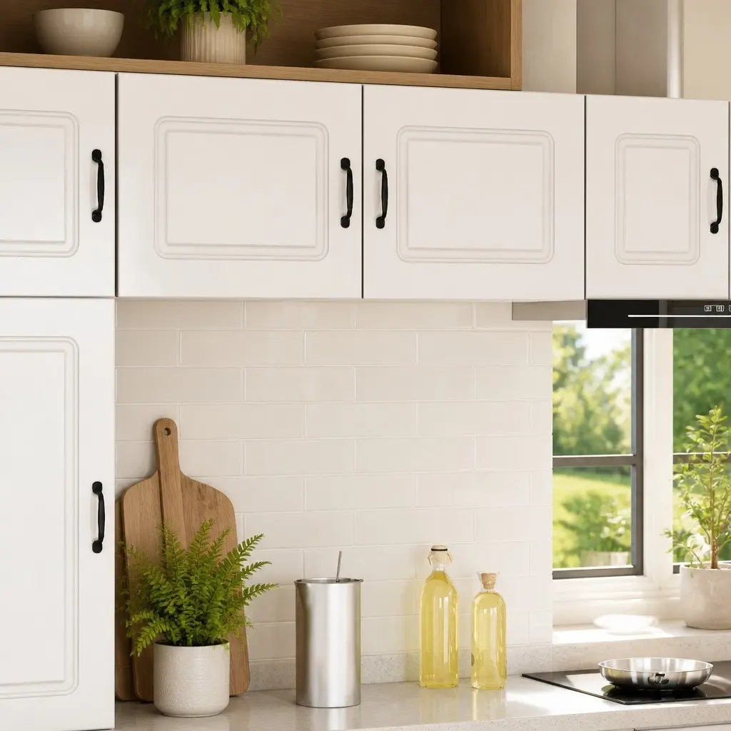 High Gloss White Kitchen Dishwasher Panel Cabinet