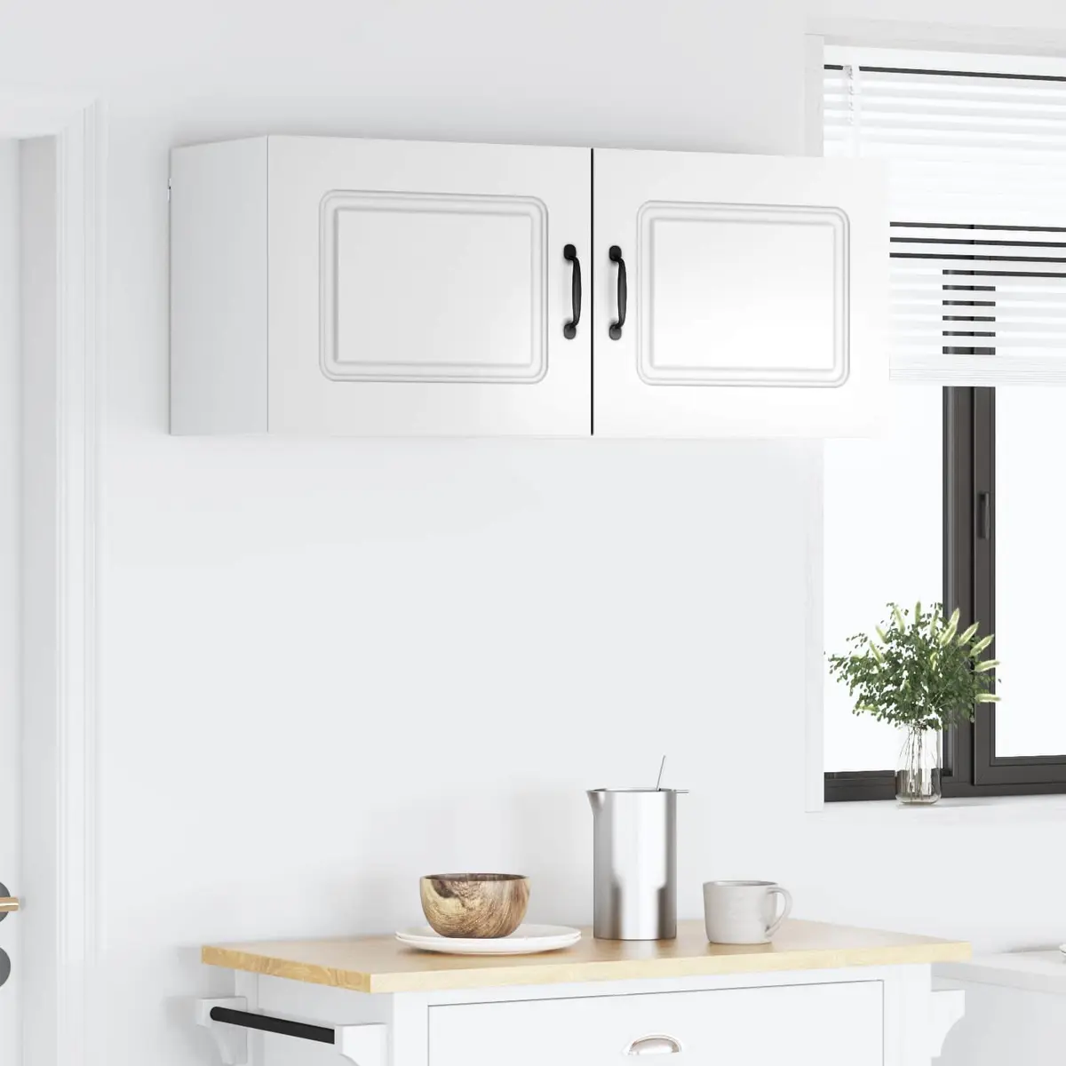 High Gloss White Kitchen Dishwasher Panel Cabinet