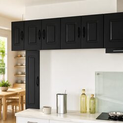 Black Engineered Wood Kitchen Cabinet for Dishwasher Storage