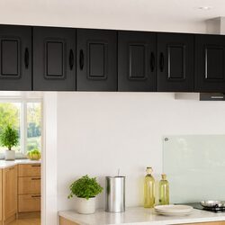 Modern Black Kitchen Cabinet Dishwasher Panel