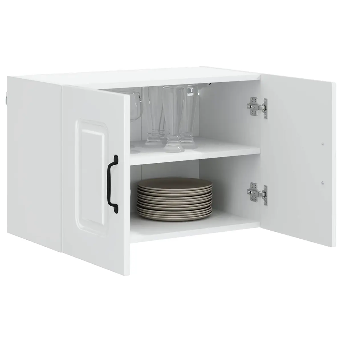 High Gloss White Dishwasher Panel Kitchen Cabinet 60x31x40cm