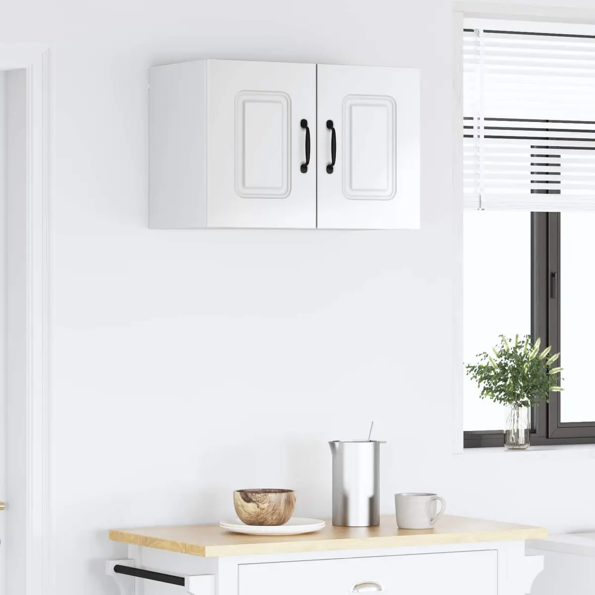 High Gloss White Dishwasher Panel Kitchen Cabinet 60x31x40cm