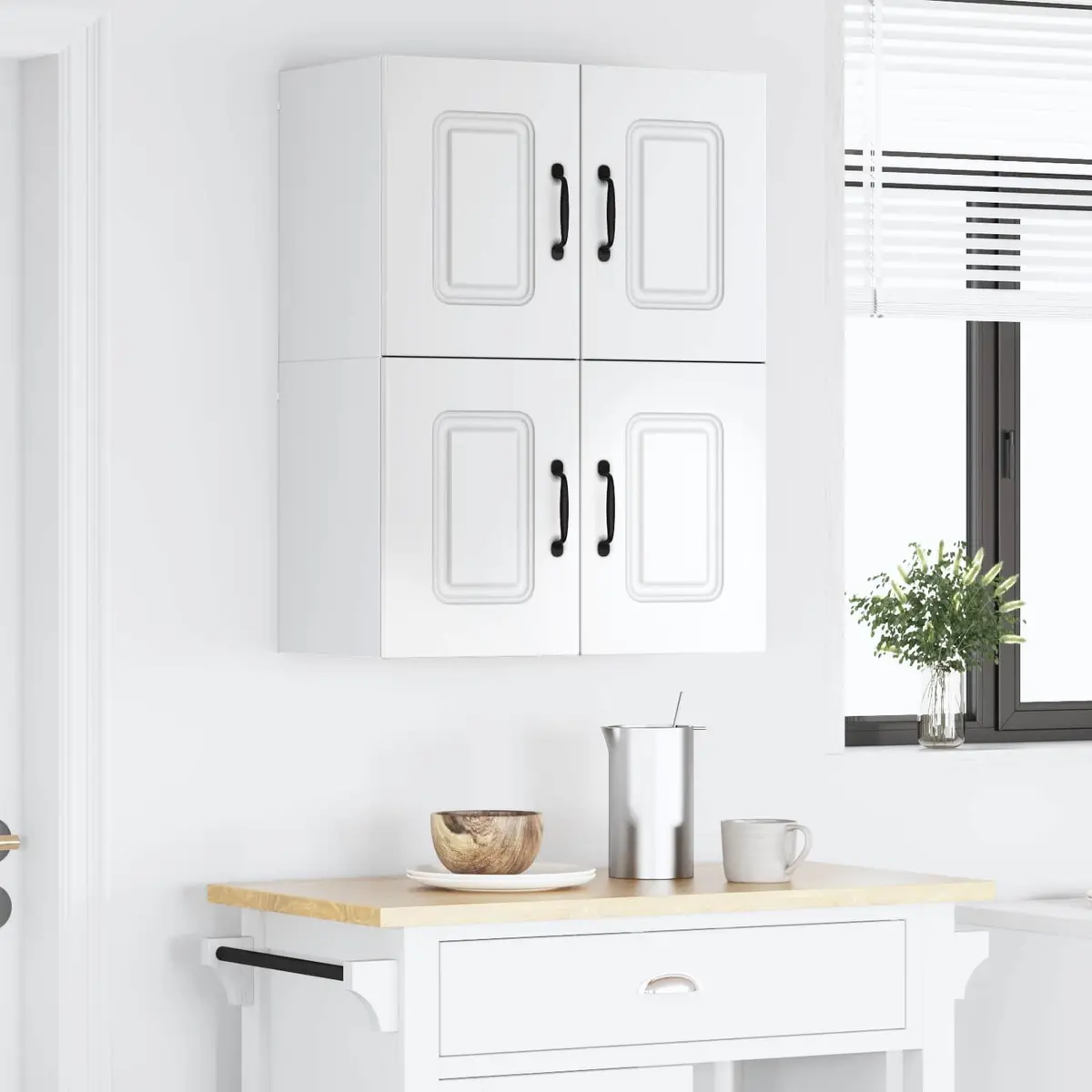 Kitchen Cabinet Dishwasher Panel High Gloss White Storage Furniture 60x31x40cm