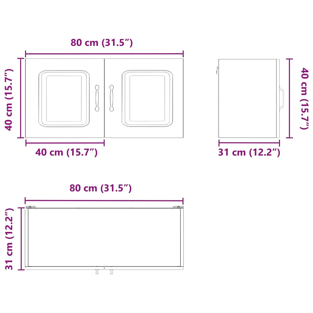 High Gloss White Kitchen Dishwasher Panel Cabinet