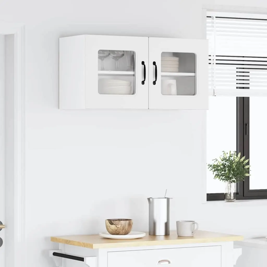 White Engineered Wood Kitchen Cabinet for Storage