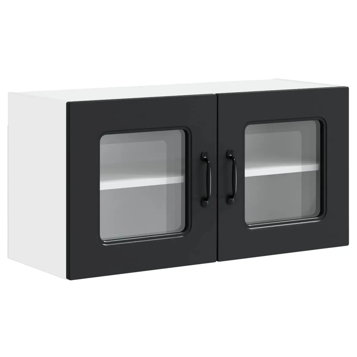 Black Engineered Wood Dishwasher Panel Kitchen Cabinet