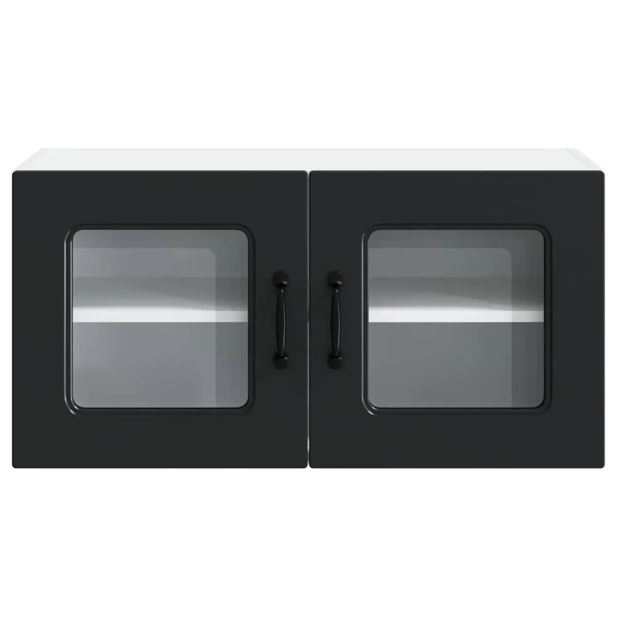 Black Engineered Wood Dishwasher Panel Kitchen Cabinet