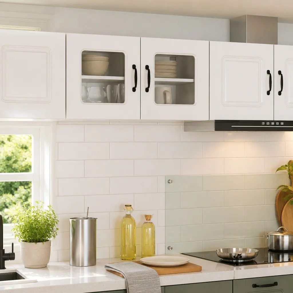 High Gloss White Kitchen Dishwasher Panel Cabinet 80x31x40cm
