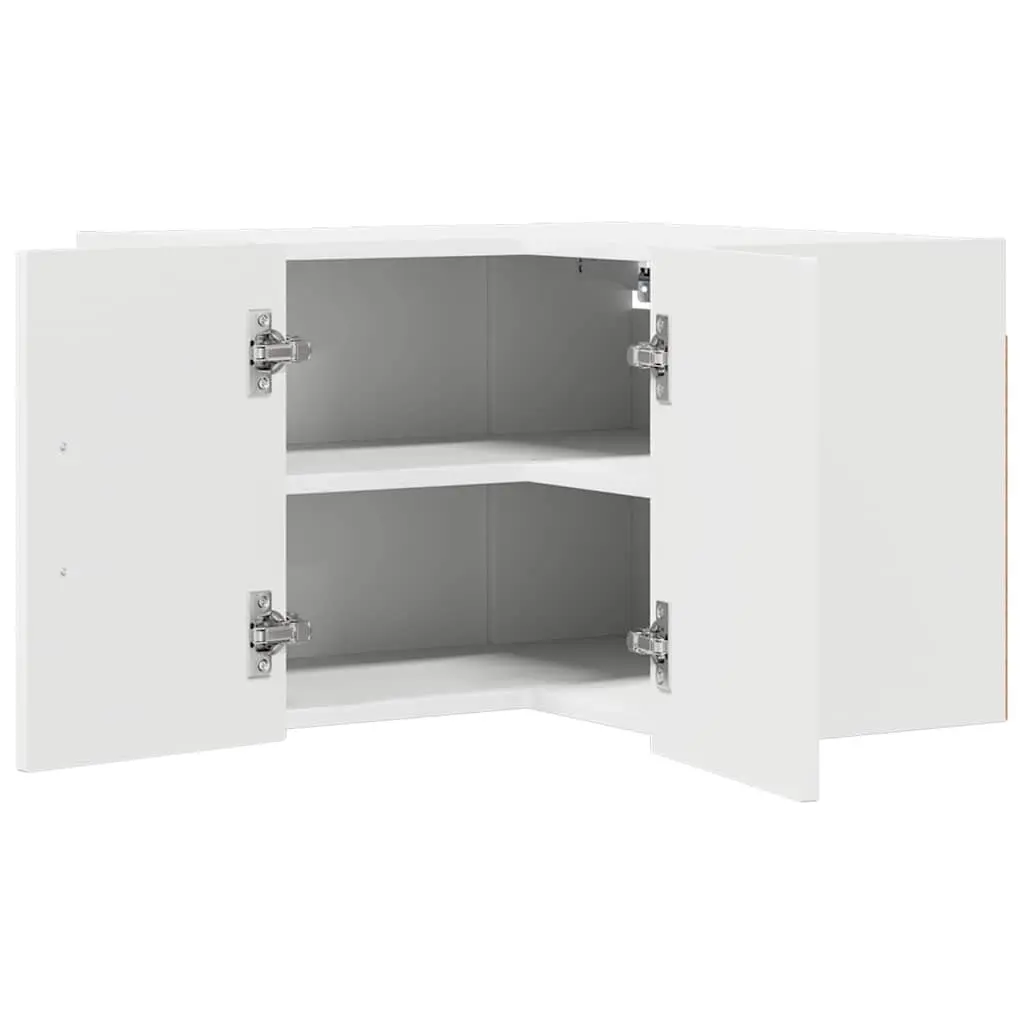 White Kitchen Cabinet Storage Engineered Wood 57x57x40cm