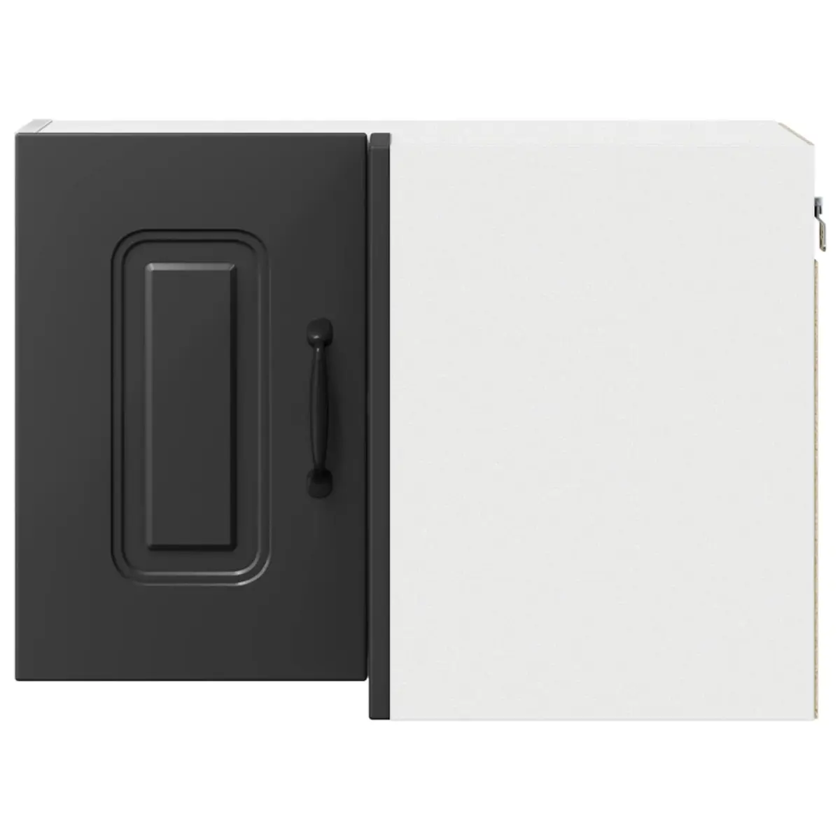 Black Engineered Wood Kitchen Cabinet 57x57x40cm