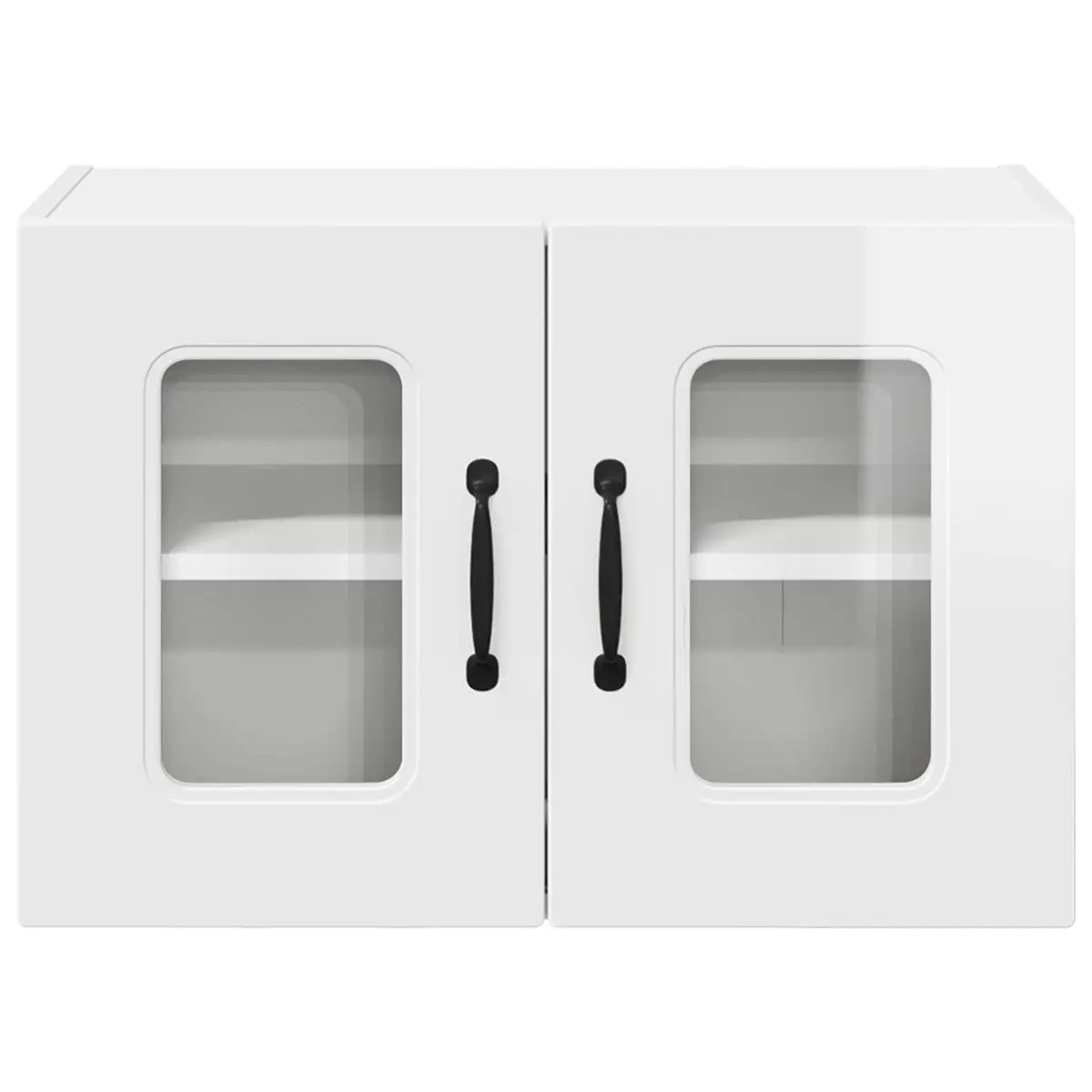White Kitchen Cabinet Storage in Engineered Wood