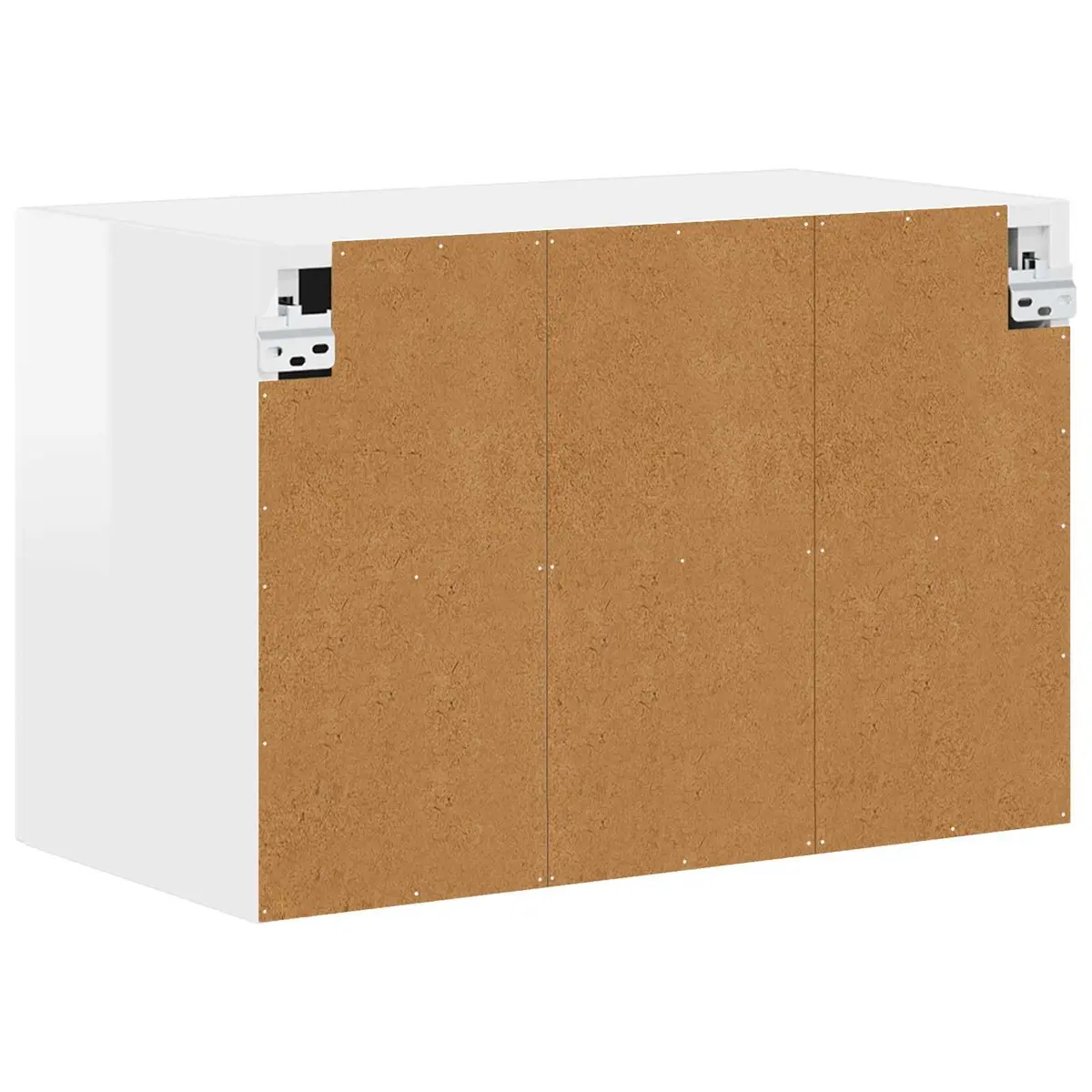 White Kitchen Cabinet Storage in Engineered Wood