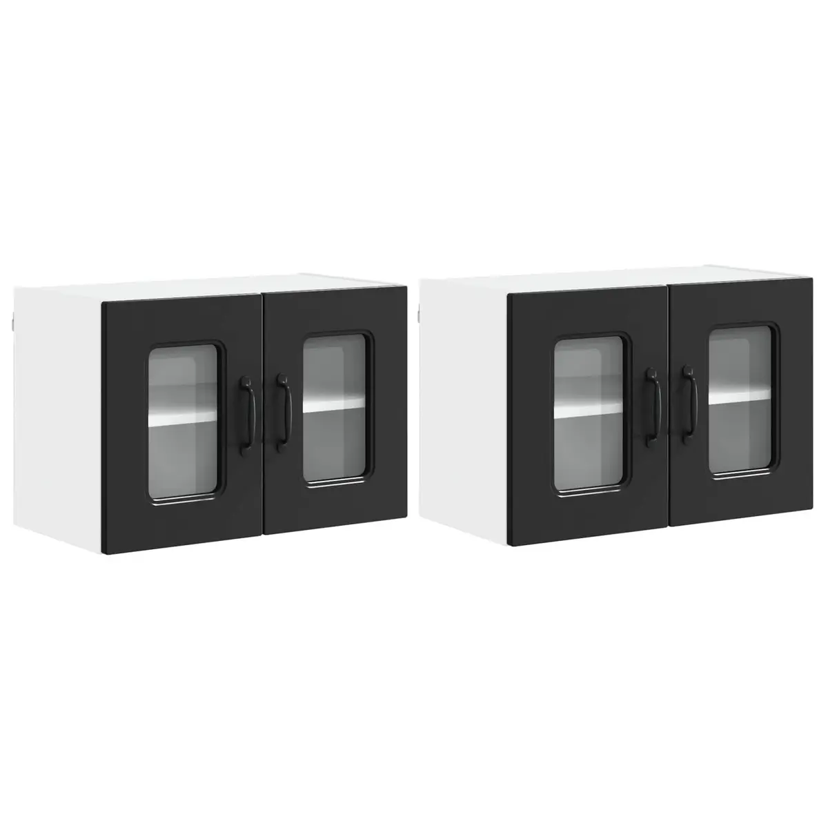 Black Kitchen Cabinet Panel for Storage