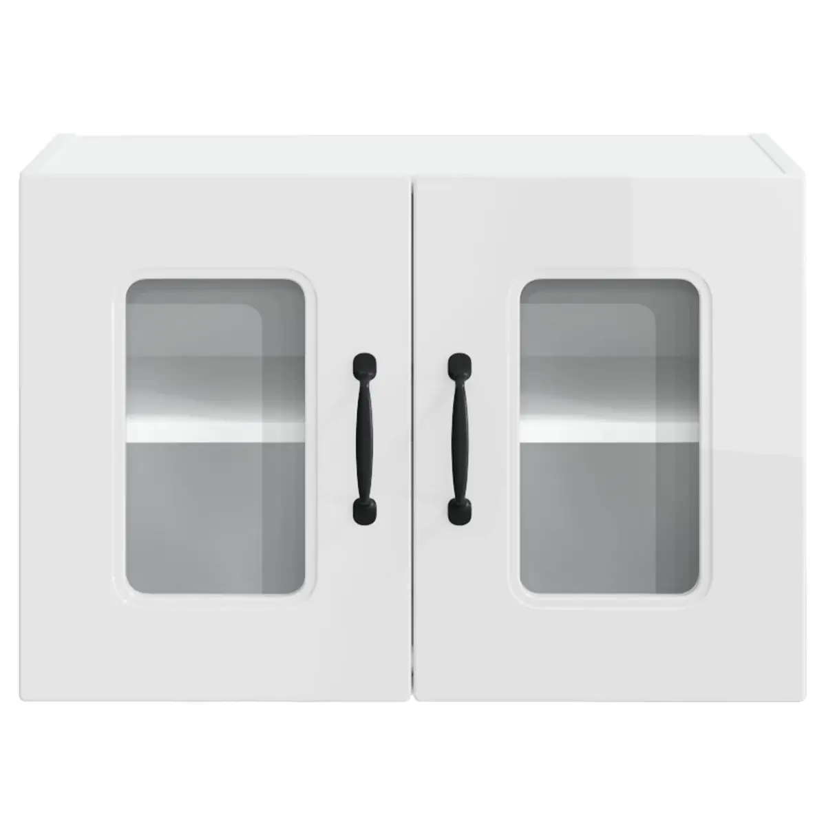 High Gloss White Engineered Wood Kitchen Dishwasher Cabinet