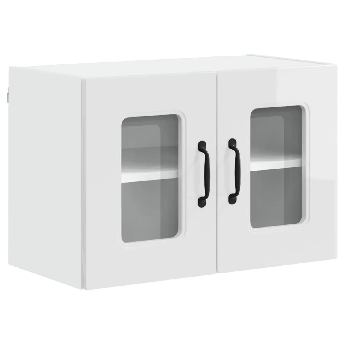 High Gloss White Engineered Wood Kitchen Storage Cabinet