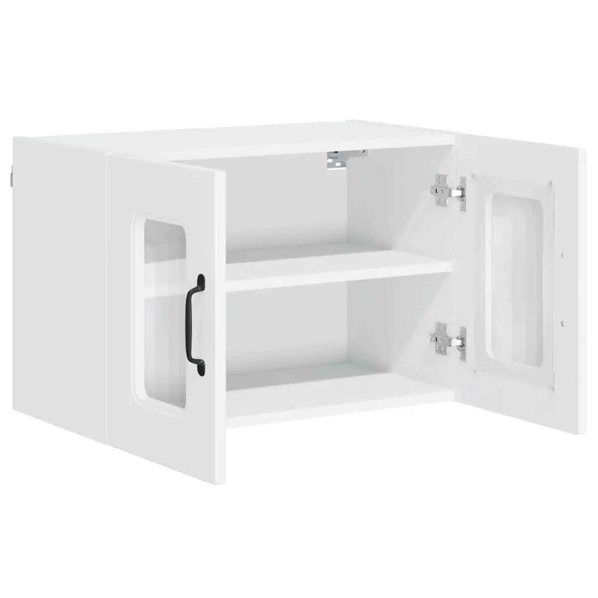 High Gloss White Engineered Wood Kitchen Storage Cabinet