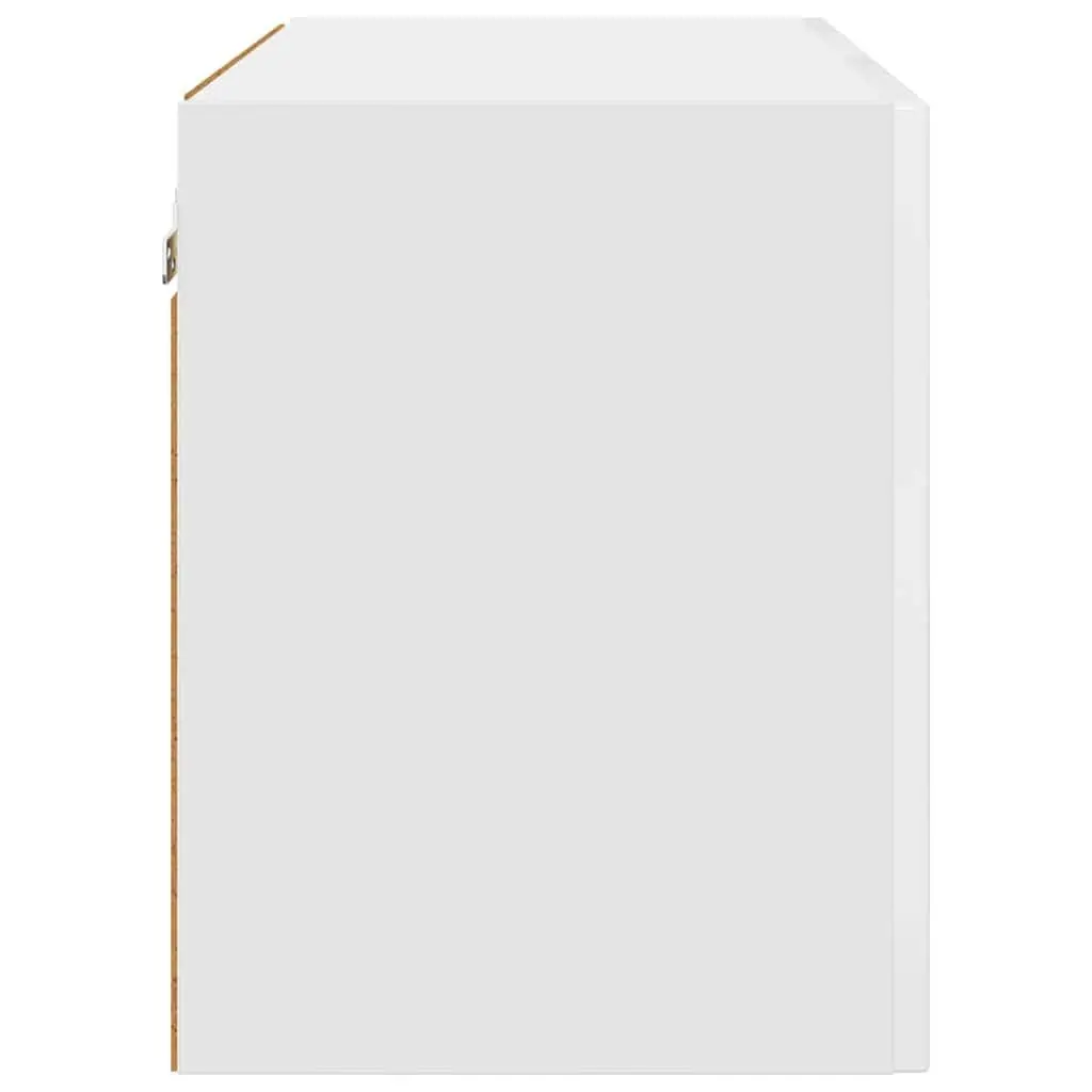 High Gloss White Engineered Wood Kitchen Storage Cabinet