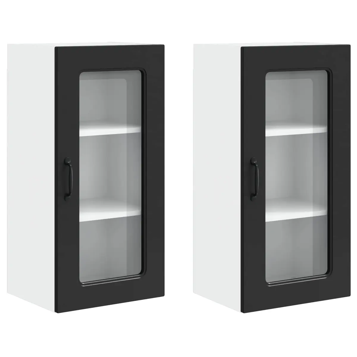 Black Kitchen Dishwasher Panel Cabinet 40x31x80cm