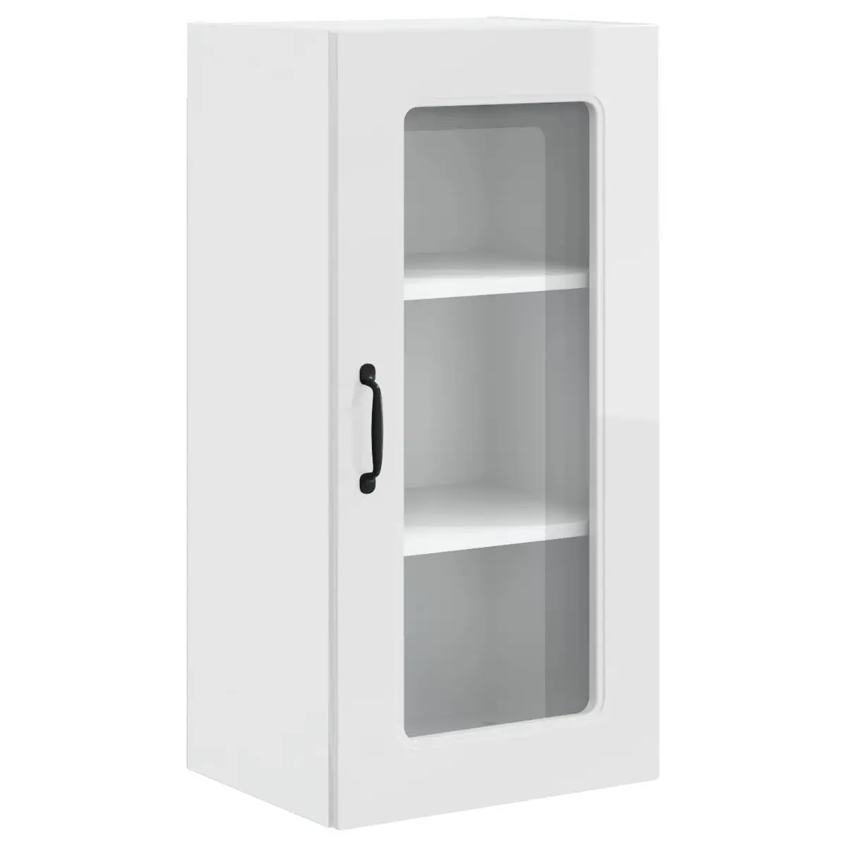 High Gloss White Kitchen Cabinet Panels for Storage