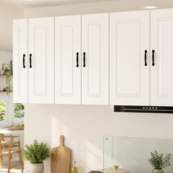 White Engineered Wood Kitchen Storage Cabinet