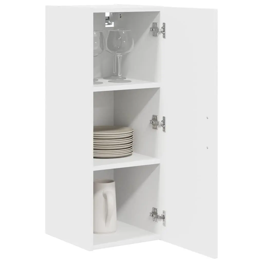 White Engineered Wood Kitchen Storage Cabinet