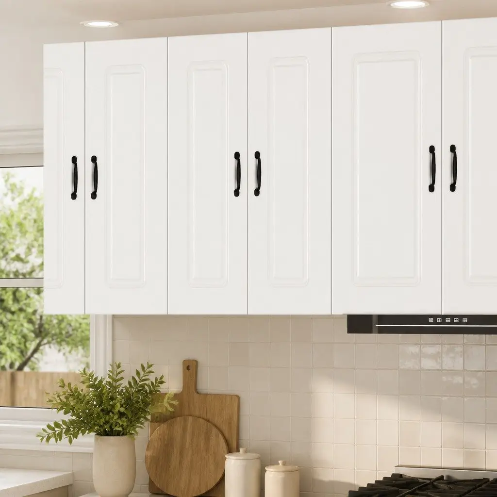Dishwasher Panel Kitchen Cabinet White Engineered Wood Storage Unit 30x31x80cm