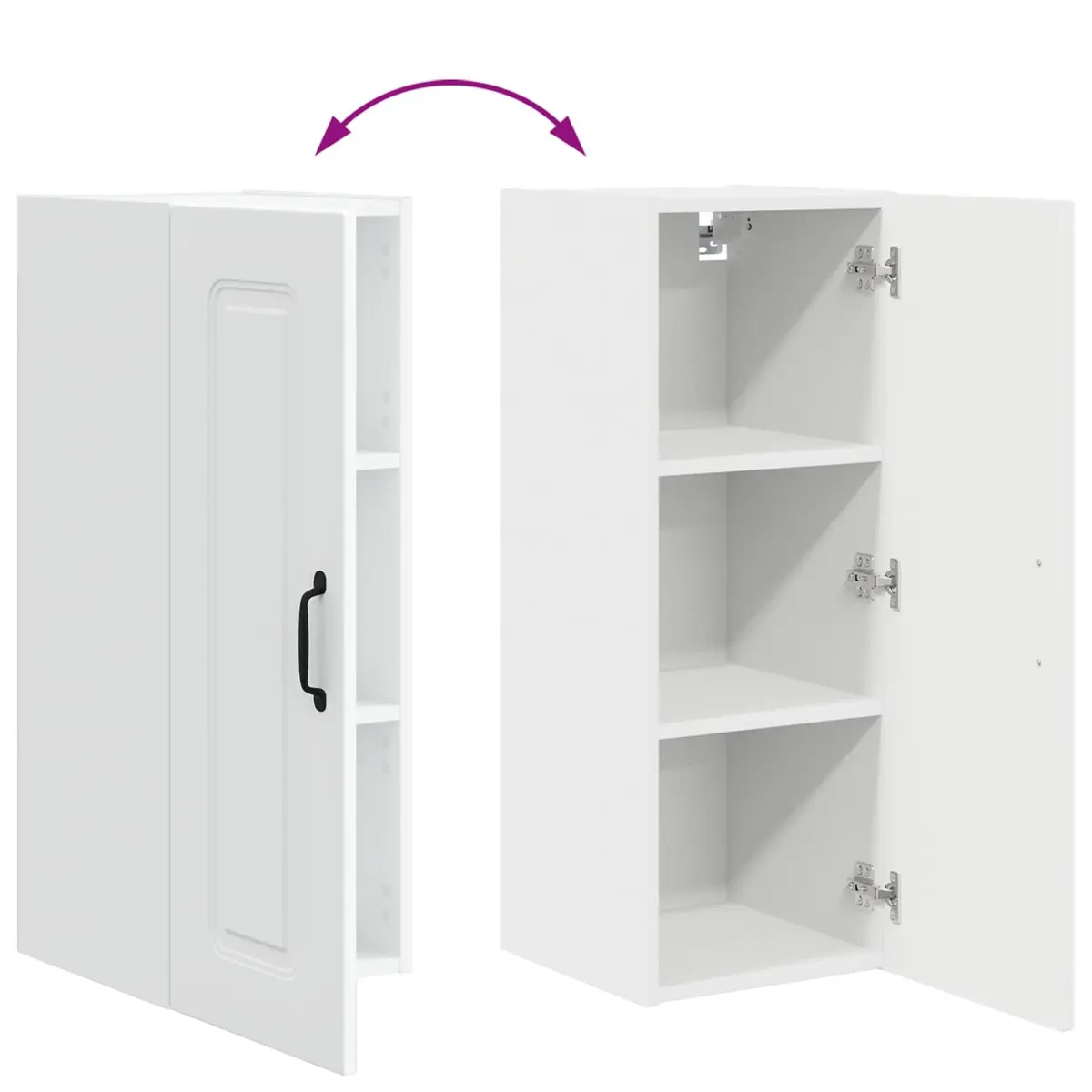 Dishwasher Panel Kitchen Cabinet White Engineered Wood Storage Unit 30x31x80cm