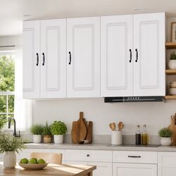 Modern White Engineered Wood Kitchen Cabinet Organizer