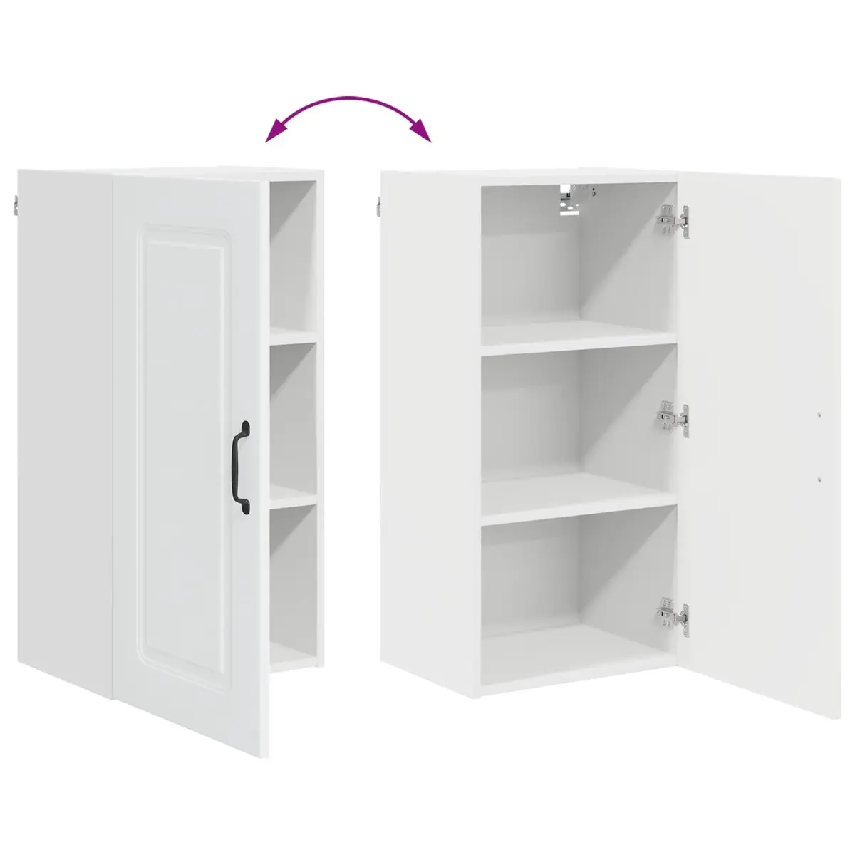 White Engineered Wood Kitchen Cabinet Organizer