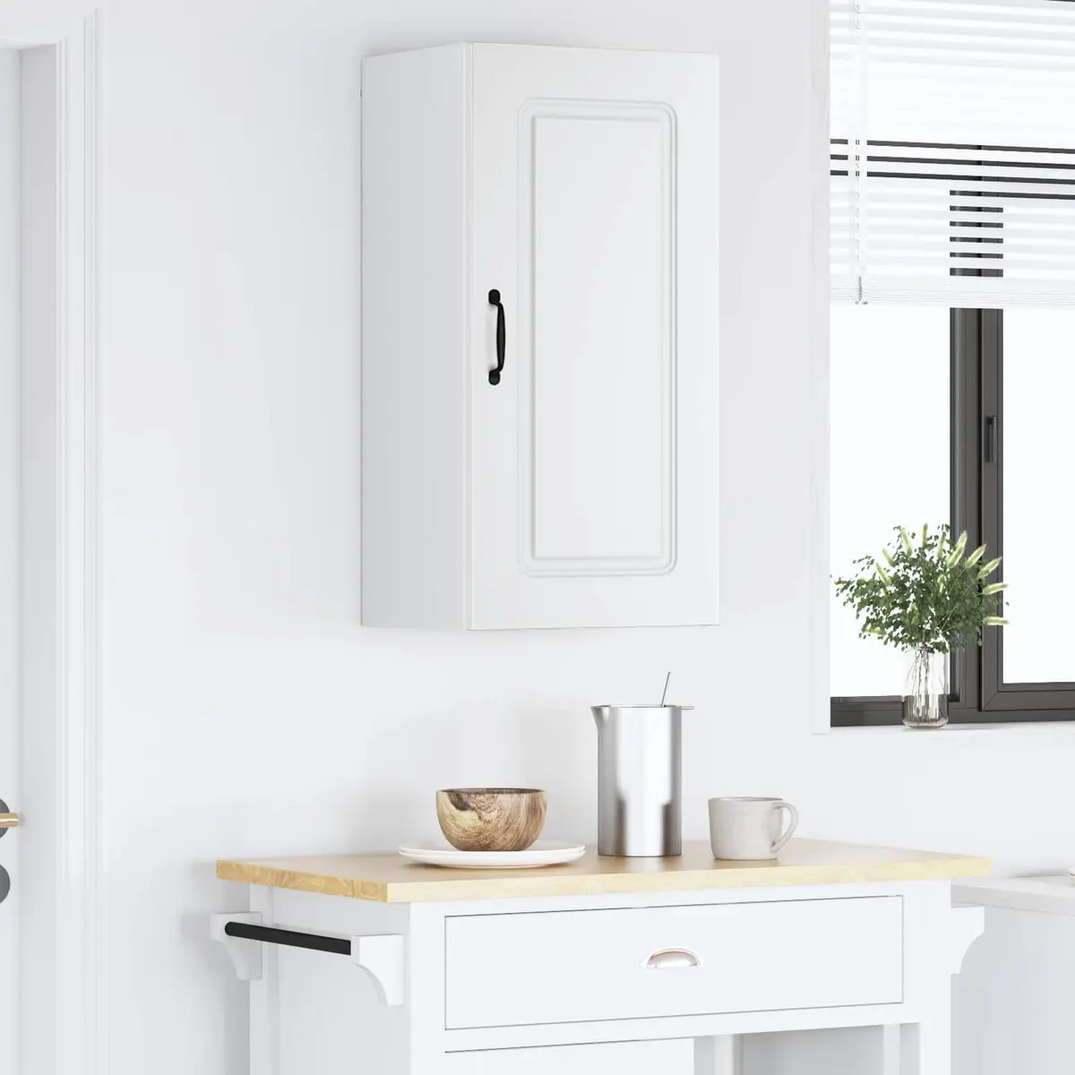 White Engineered Wood Kitchen Cabinet Organizer