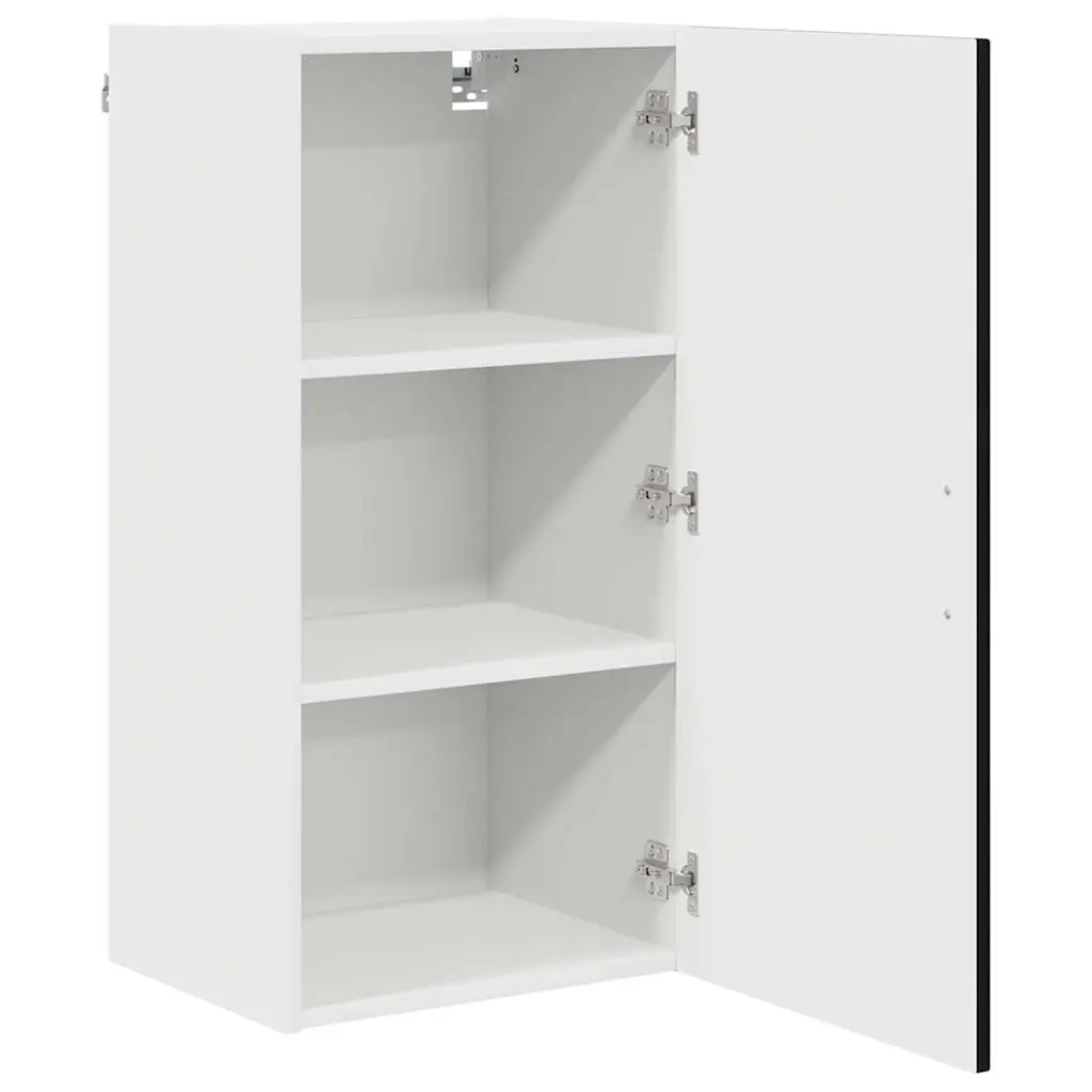 Black Engineered Wood Kitchen Cabinet