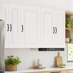 White Engineered Wood Kitchen Cabinet Panel 50 x 31 x 80 cm