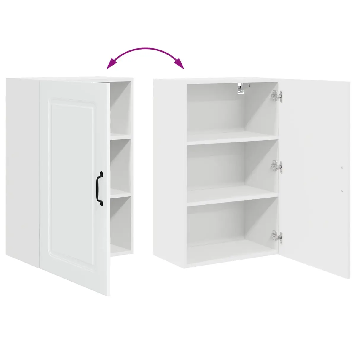 Dishwasher Panel High Gloss White 50 x 31 x 80 cm Kitchen Cabinet Door Cover