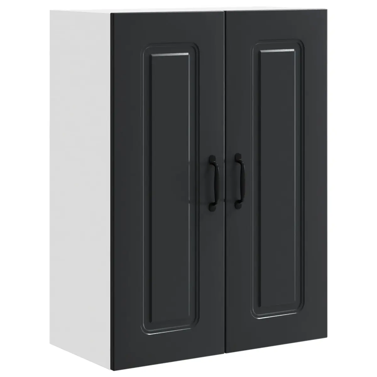 Engineered Wood Kitchen Cabinet Storage Black 60x31x80cm