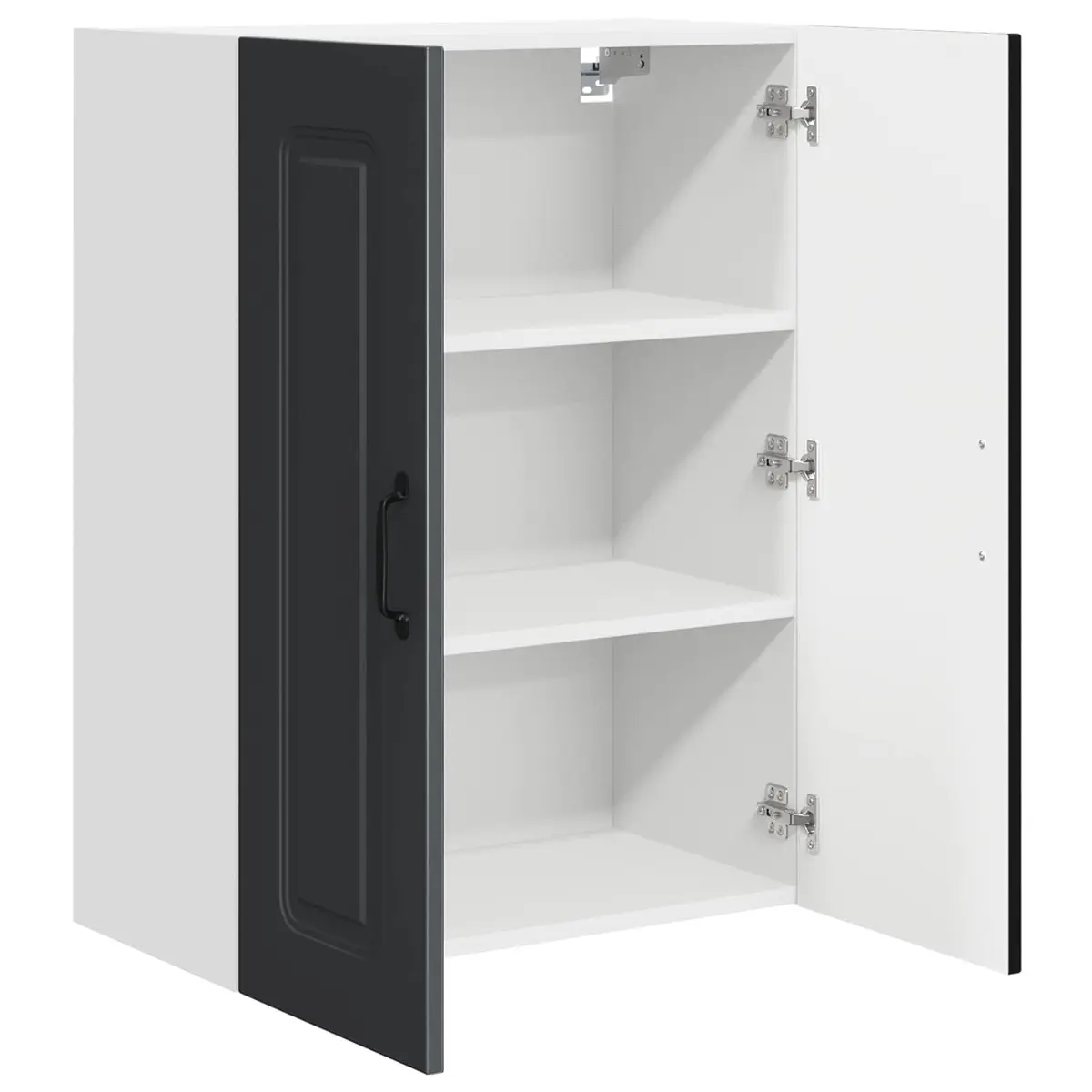 Engineered Wood Kitchen Cabinet Storage Black 60x31x80cm