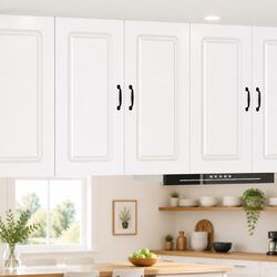 Warm White Engineered Wood Kitchen Cabinet 80x31x80cm