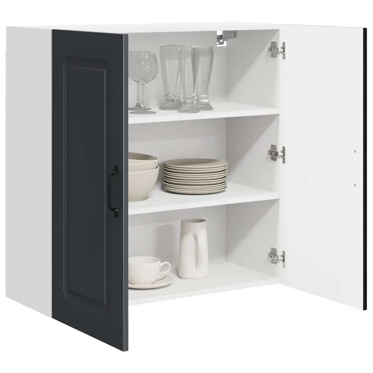 Kitchen Cabinet Black 80x31x80cm Engineered Wood Storage Unit
