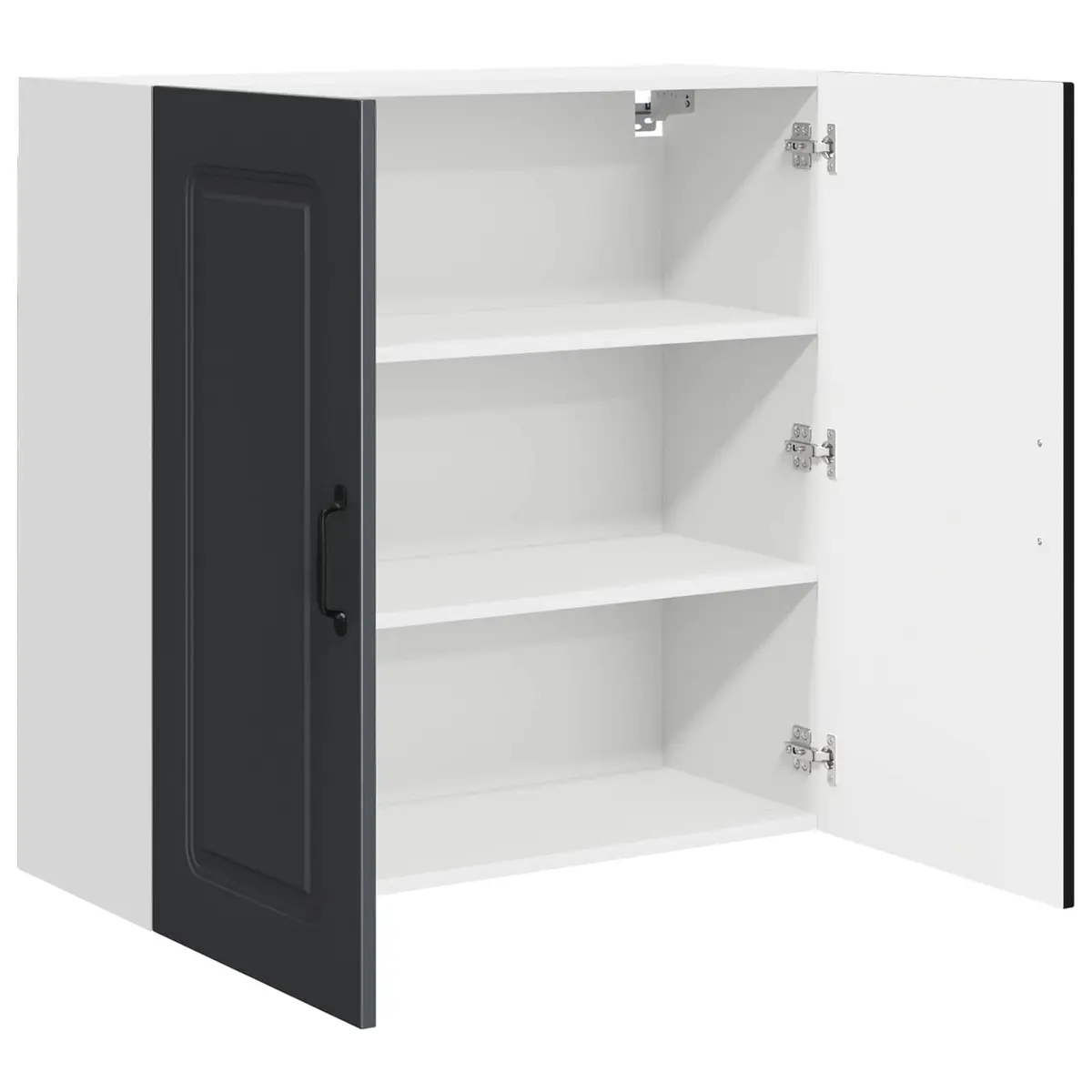 Kitchen Cabinet Black 80x31x80cm Engineered Wood Storage Unit