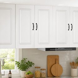 High Gloss White Kitchen Cabinet with Practical Storage
