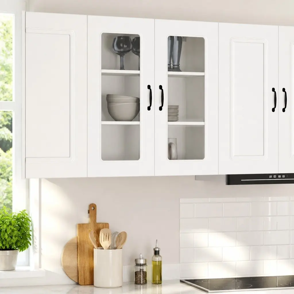 White Engineered Wood Kitchen Cabinet Organizer