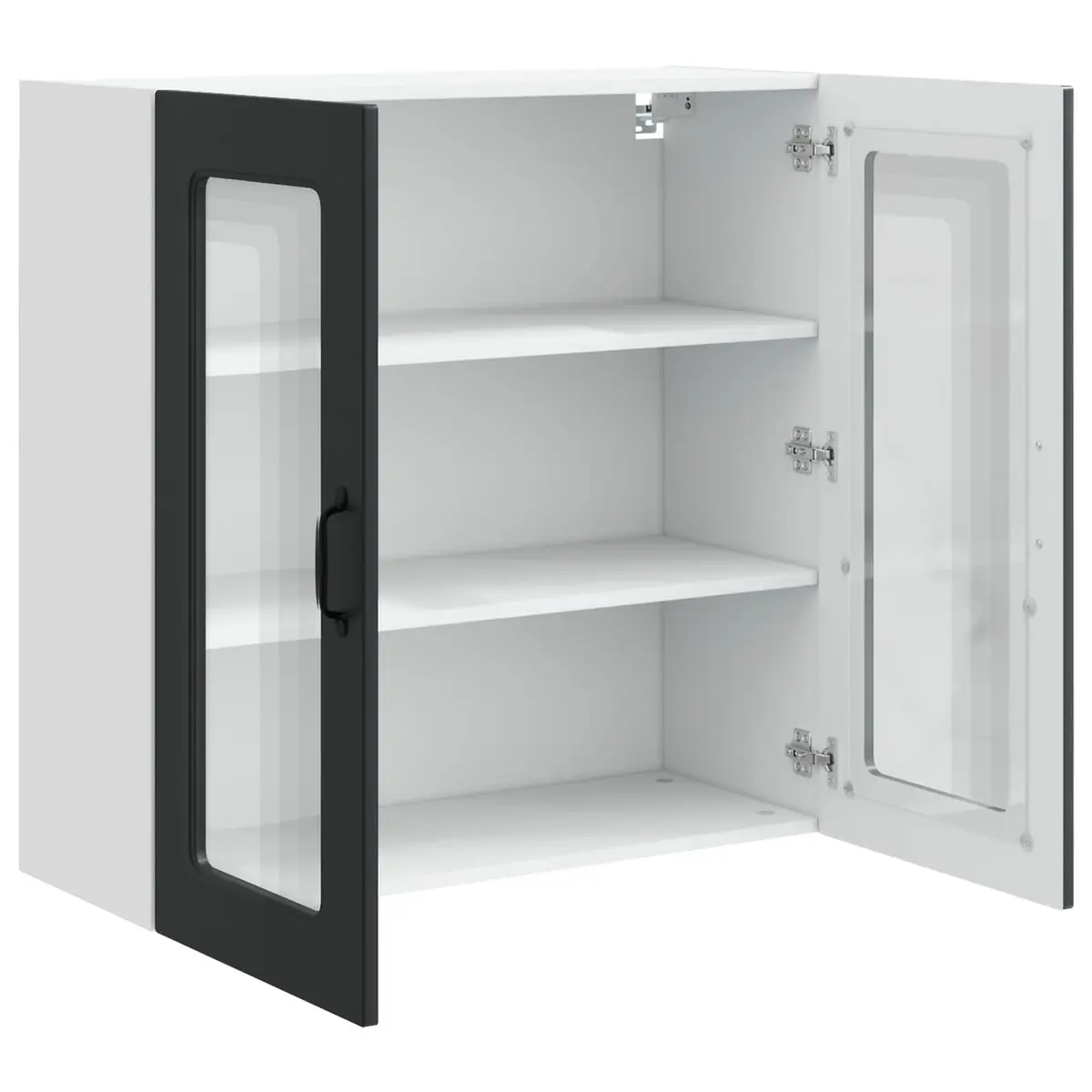 Dishwasher Panel Kitchen Cabinet Black Engineered Wood Storage 80x31x80cm