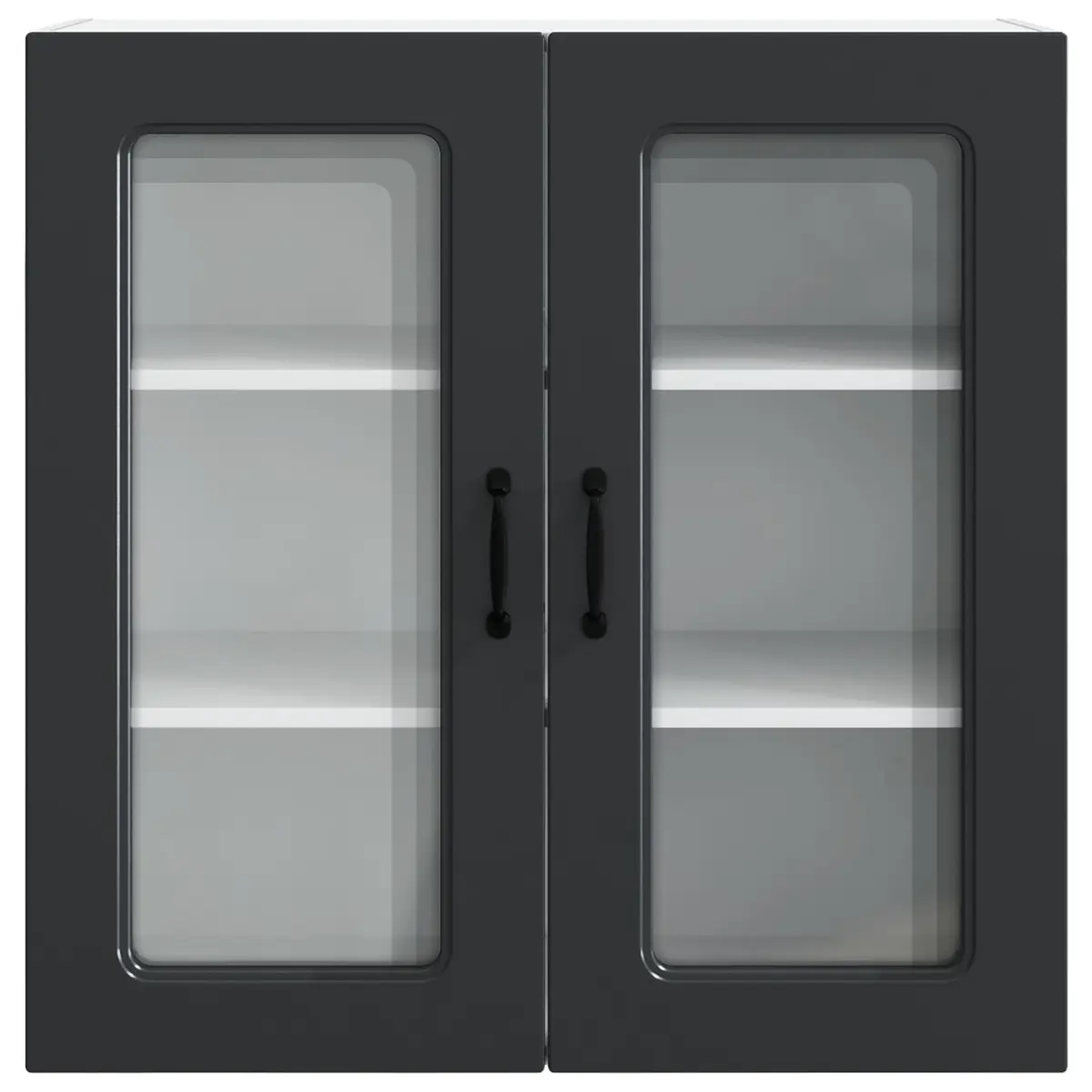 Dishwasher Panel Kitchen Cabinet Black Engineered Wood Storage 80x31x80cm